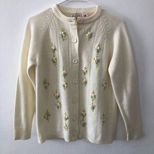 Vintage | Flower Cardigan
